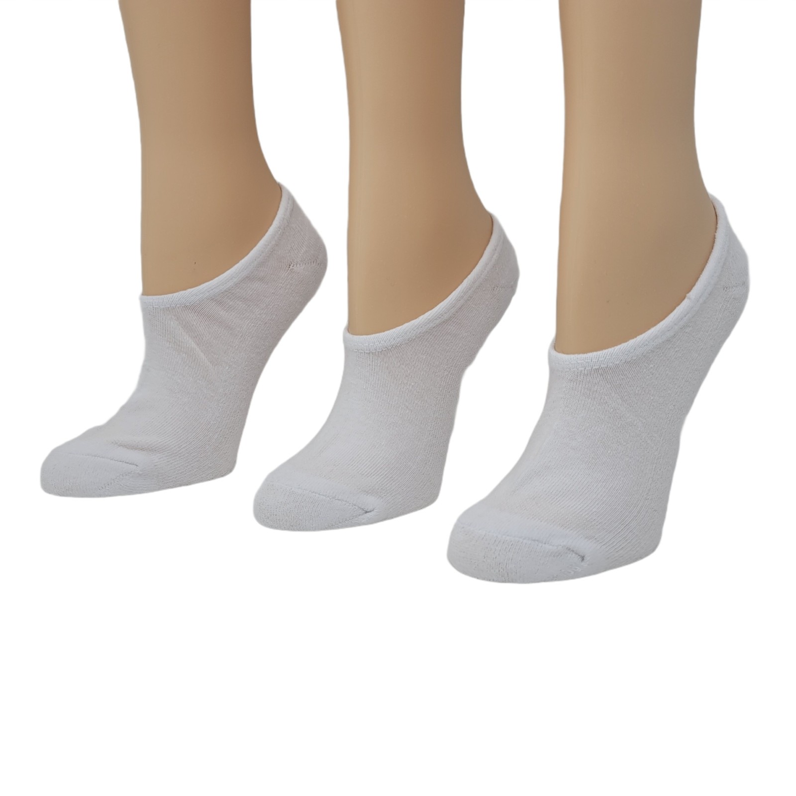 Converse Women's Half Cushion Ultra Low Socks 4-10 3-Pack (White/Multi)