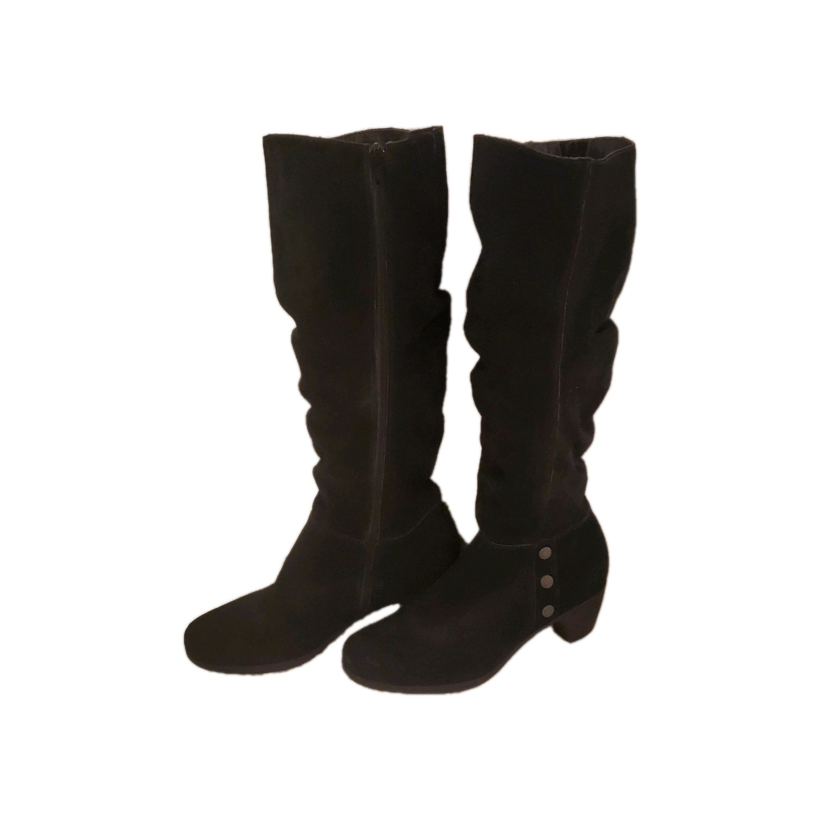 White Mountain Cliffs Black Suede Size 9 Boots. Excellent Condition Worn Once.