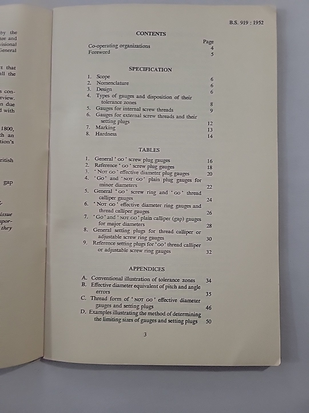 Lot 4 1950s British Standard Screw Thread Brochures