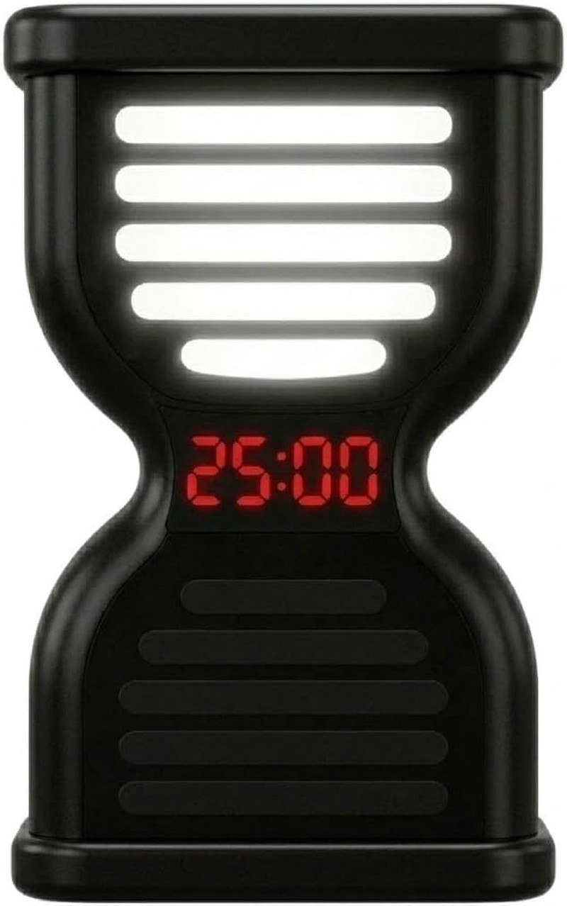 Pomodoro Timer for Productivity, Visual Countdown with Light Flow, Flip Timer 25