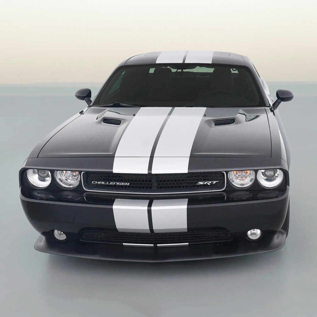 10" VINYL RALLY STRIPES RACING STRIPE + BONUS For DODGE CHALLENGER