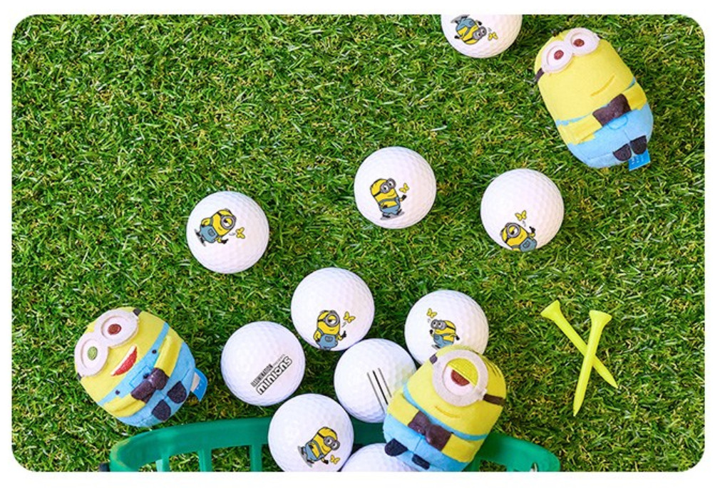 Three Minions Urethane Golf Balls 3 Piece Dozen Choose Bob/Dave/Stuart.