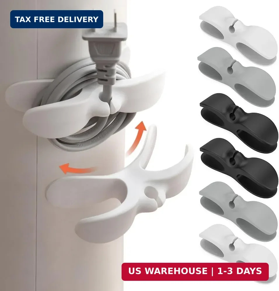 Cord Organizer for Kitchen Appliances, 6PCS Stick-on Cord Wrapper Cable Organize