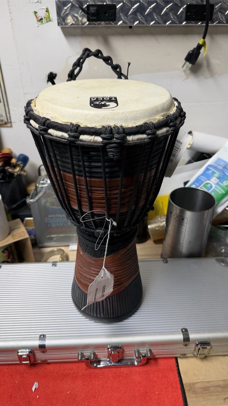 Toca Just Play Djembe 16” Rope Tuned Hand Drum w/ Tag