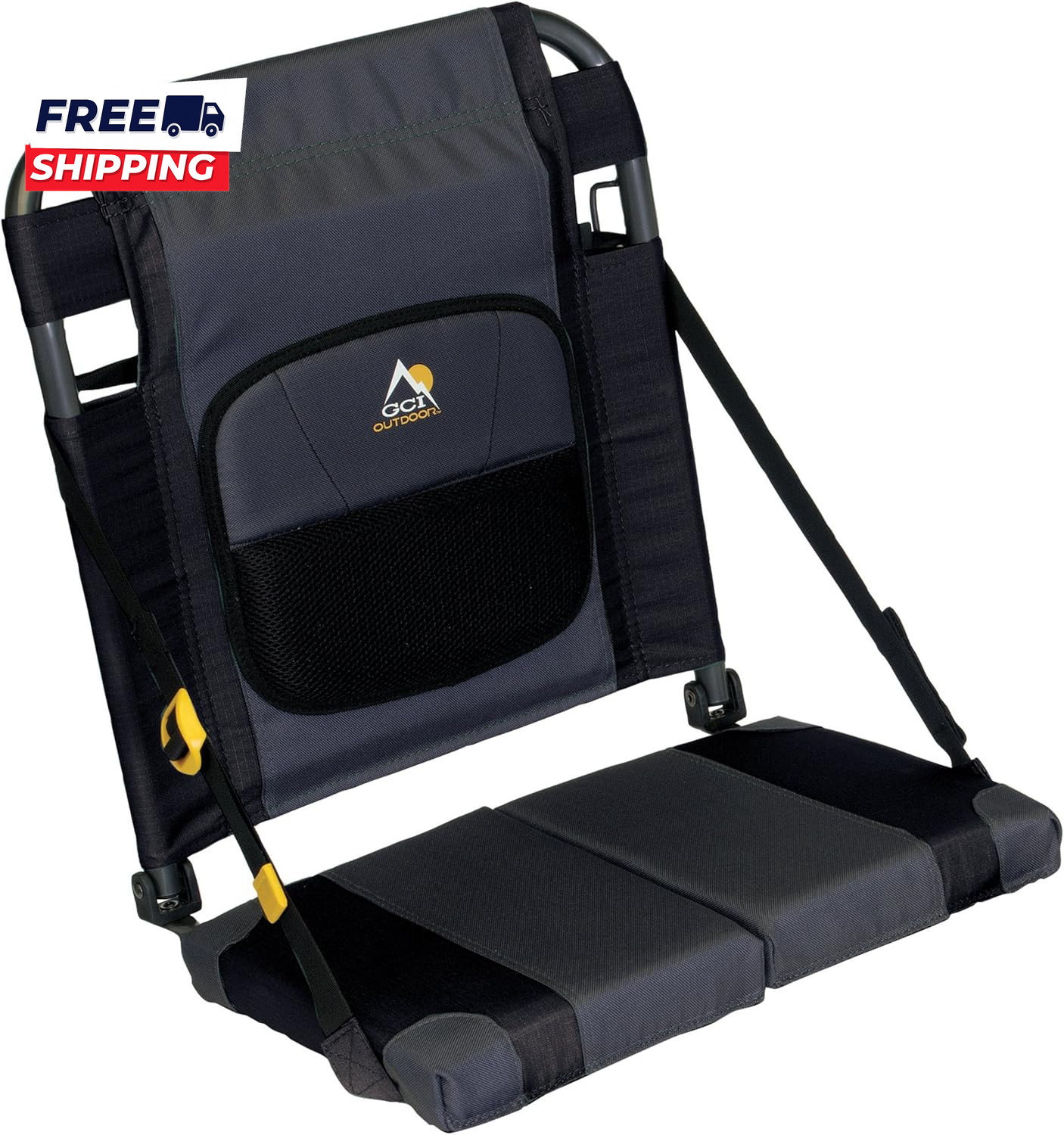 Adjustable Canoe Seat with Back Support Folding Padded Kayak Fishing Seat