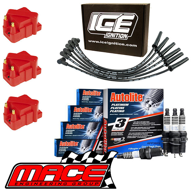 HIGH VOLTAGE IGNITION SERVICE KIT FOR HOLDEN COMMODORE VT VX VY L67 S/C 3.8L V6