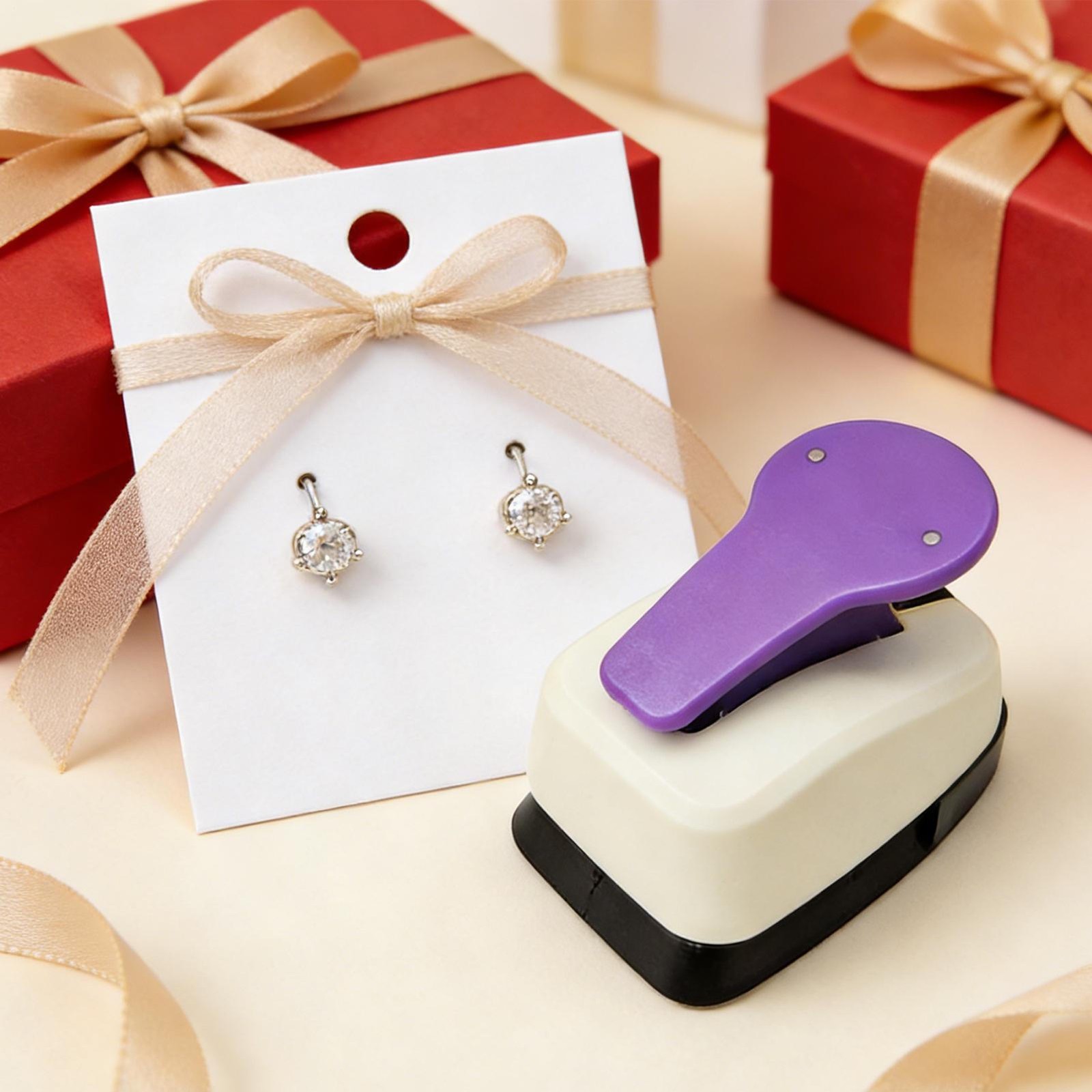 Earring Card Punch Hole Puncher Cutter Tool Card Making Perforator