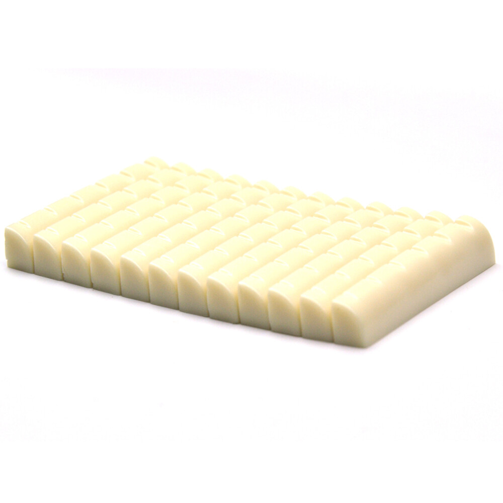 50pcs Universal Acoustic Guitar Nut Plastic Ivory White 43mm Neck Slot