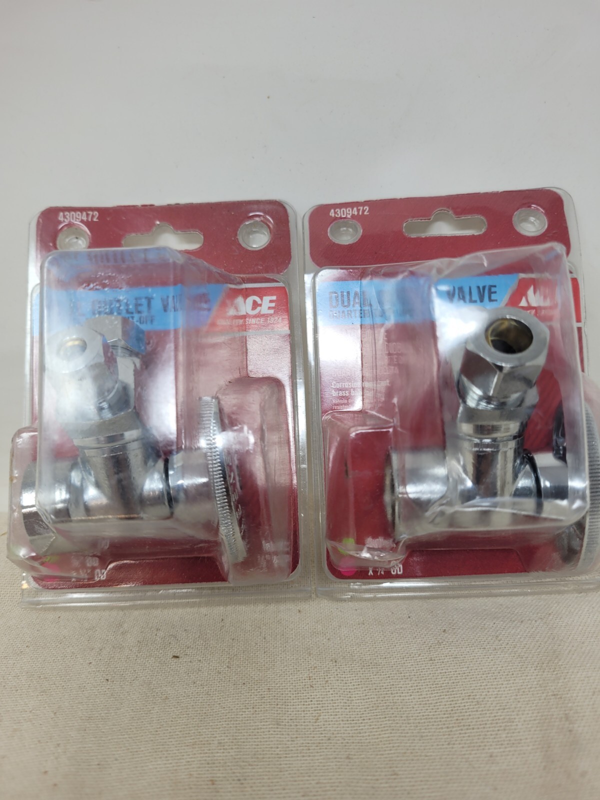 Dual Outlet Valve 3/8" OD x 1/4" OD x 1/2" FIP 4309472 Lot Of (2) ACE HARDWARE