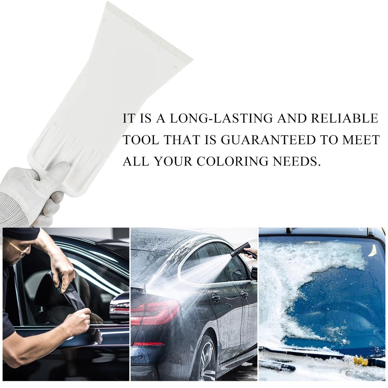 Bulldozer Squeegee, Long Handle Flat Glass Window Tint Tools, Scrubber Paddle...