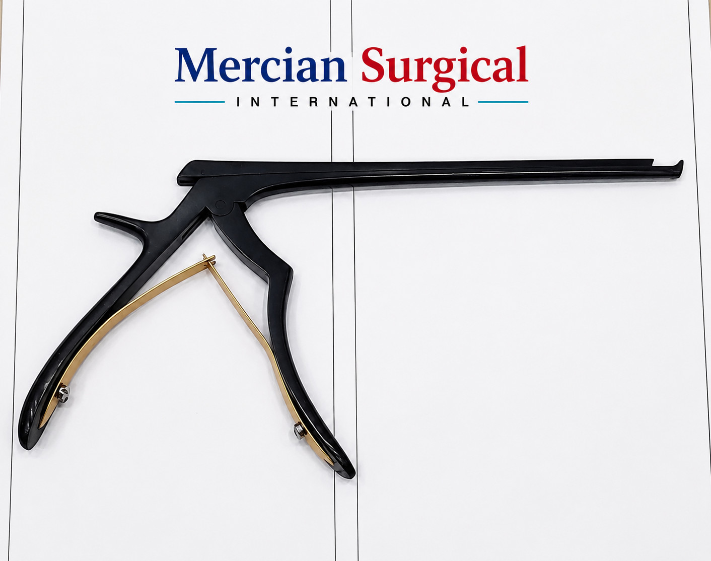 Black Line Kerrison Laminectomy Punch 40° Upward Jaw TC Bone Ejector 1-6mm