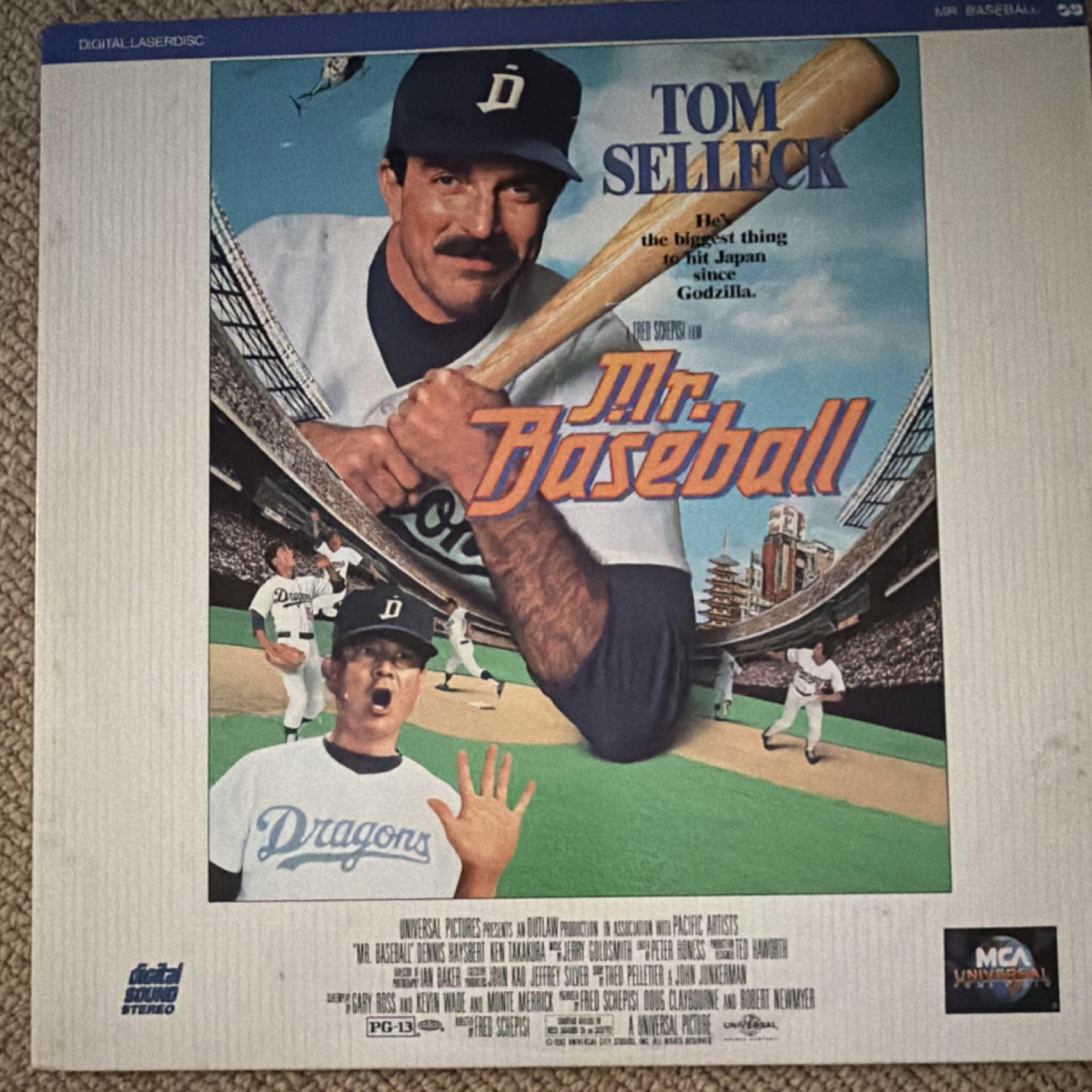 MCA Universal Mr. Baseball LaserDisc Comedy Tom Selleck Fred Schepisi 1992