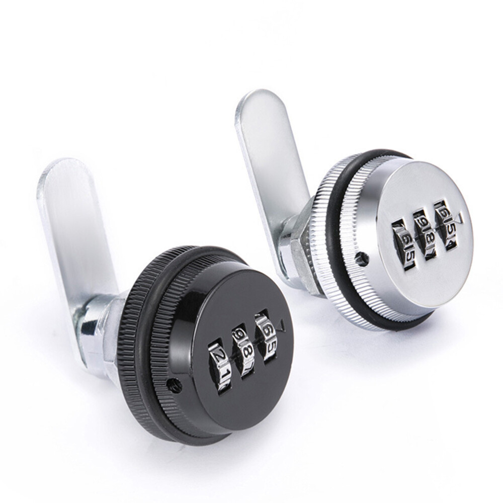 Combination Mailbox Lock 3-Dial Code Camlock Password Security for Drawer