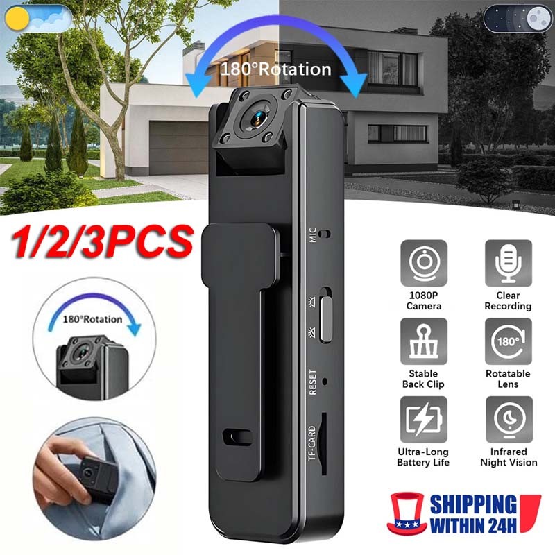 Mini Police Body Camera HD 1080P Video Audio Recorder Pocket IR Night View Cam