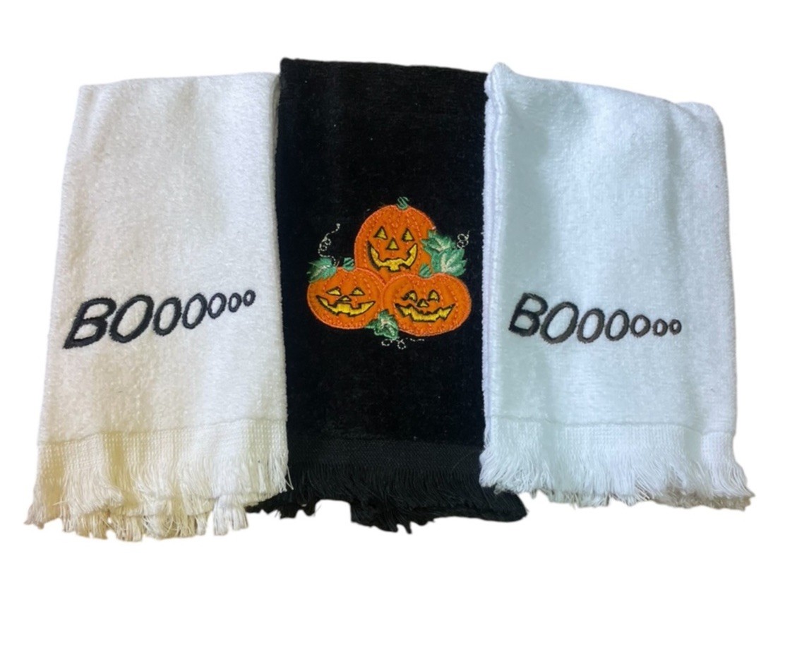 Halloween Finger/Hand Towels Set Of 3