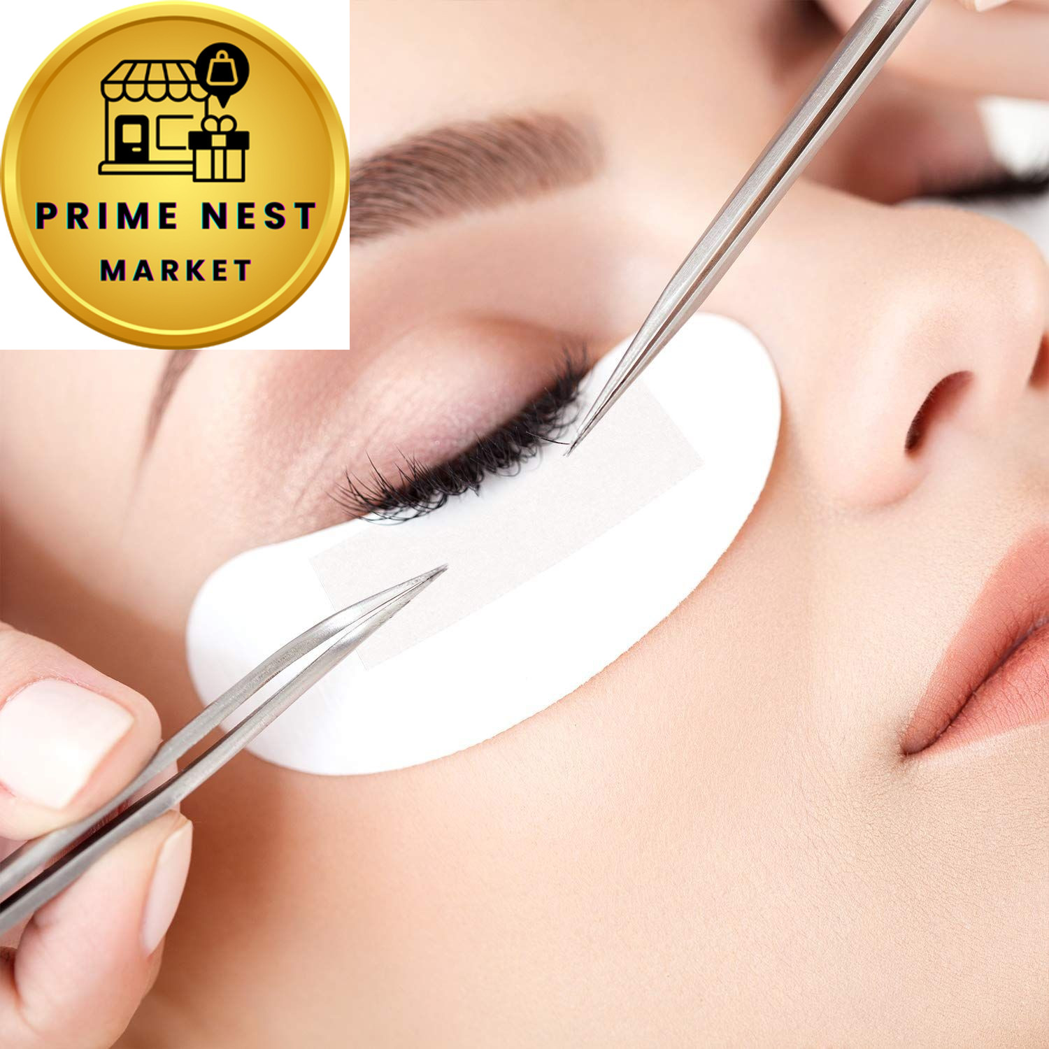 TUPARKA 8 Rolls White Eyelash Tape, Adhesive Width: 1.2cm, Length: 9m,