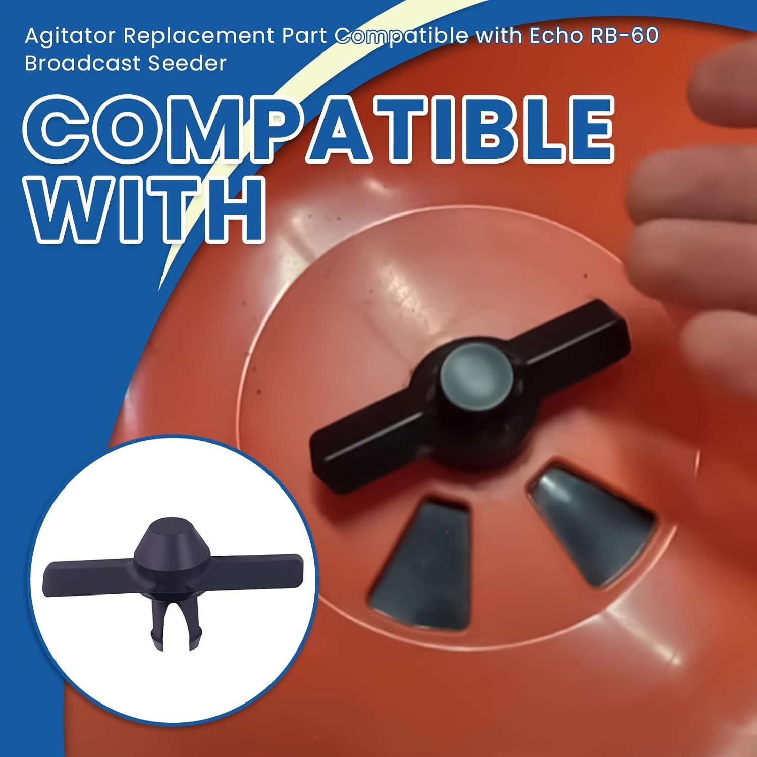 1Pcs For Echo RB-60 Broadcast Spreader Upgrade Agitator Replacement Part Plastic