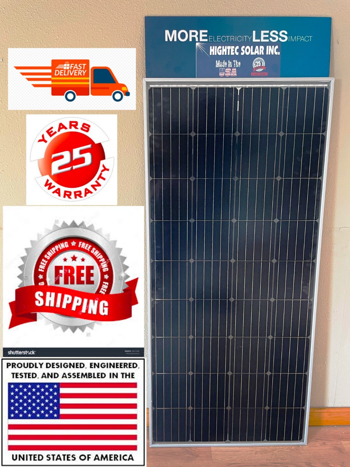 1~ 200W~260W BSTC*BIFACIAL SOLAR PANEL AMERICAN MADE SUPER PANEL  RV boat SALE !