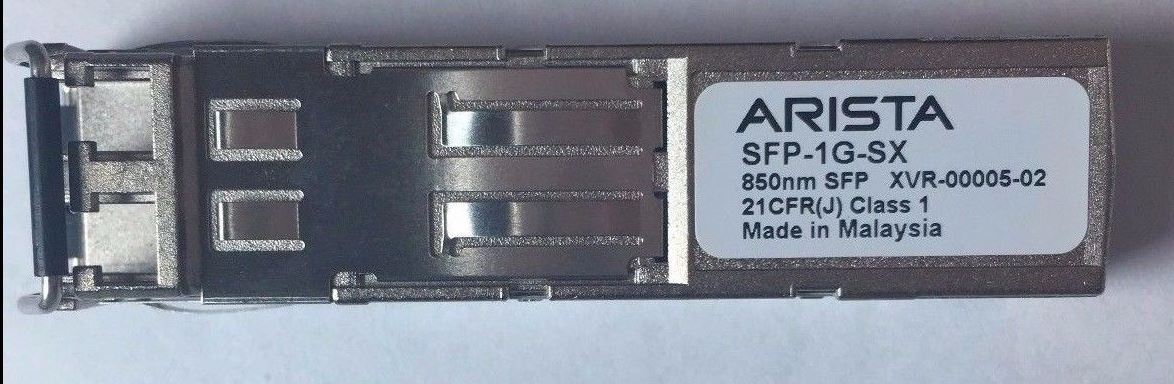 Arista SFP-1G-SX 1GE-SX XVR-00005-02 SFP-SX LC 850nm 500 m over MMF