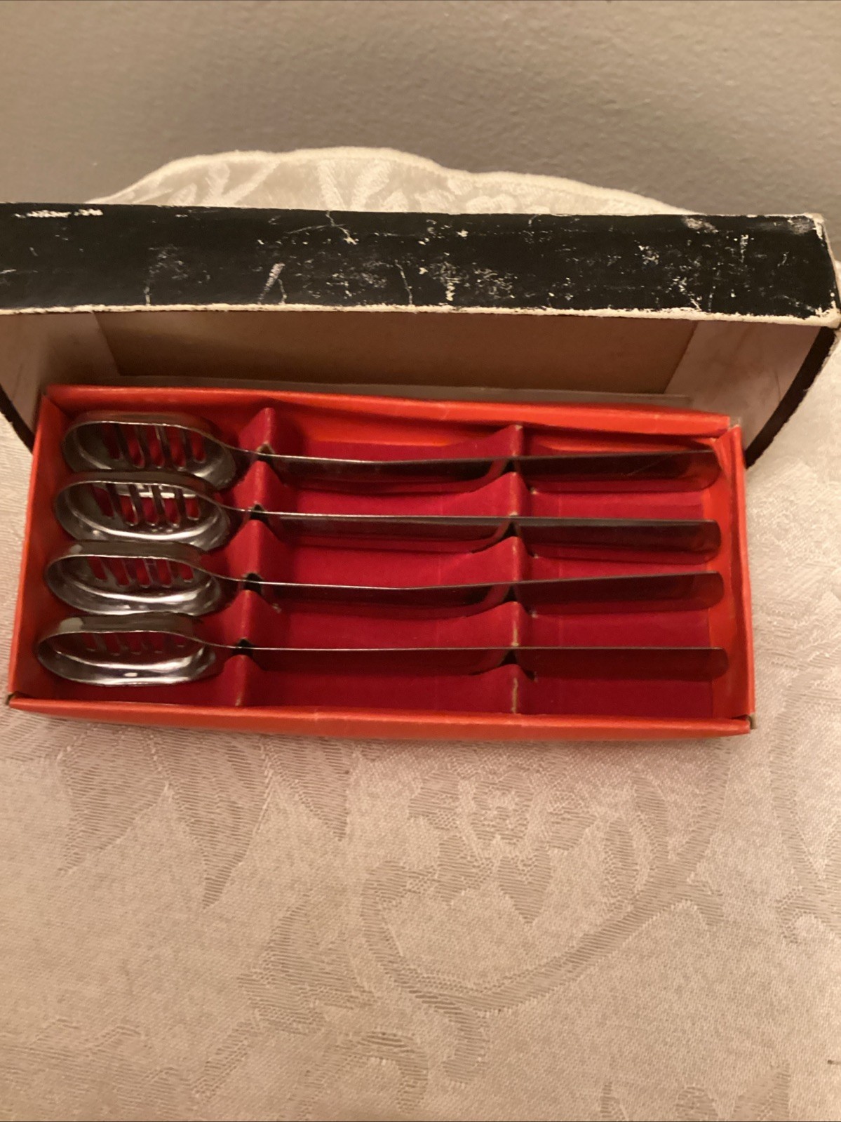 VTG The Corn Butterer SET OF 4  Stainless Steel Japan Original Box