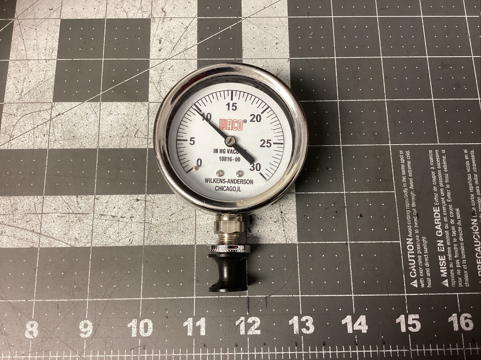 WACO WILKENS-ANERSON IN GH VACUUM 10816-00 GAUGE (LXE13N)