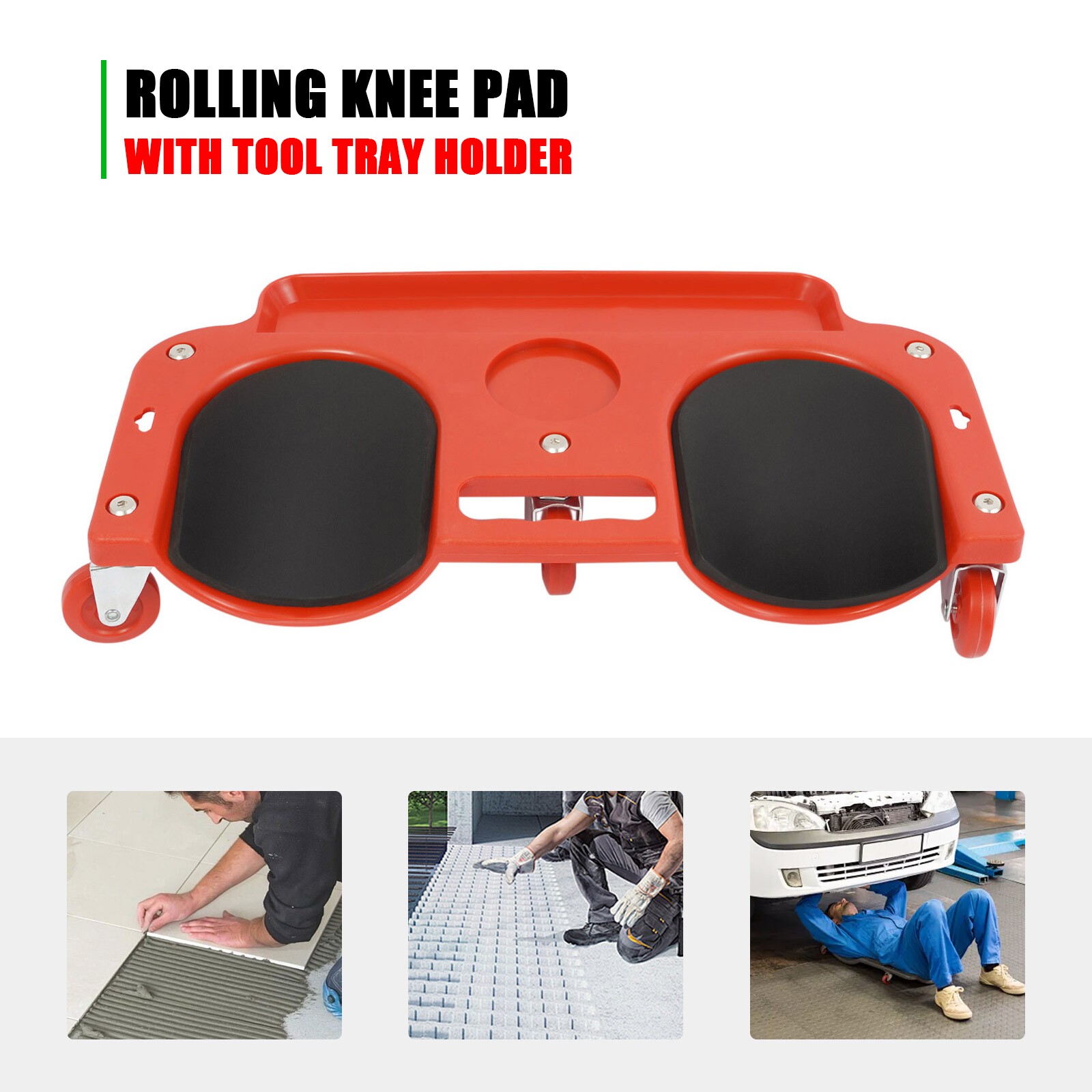 Universal Wheel Rolling Knee Cart Rolling Knee Pad for Mechanic Carpenter Floors