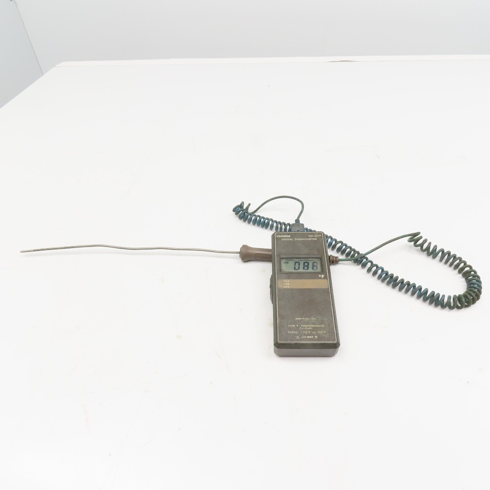 Omega HH-25TF Digital Thermometer -112°F To 752°F W/ 12" Type T Thermocouple