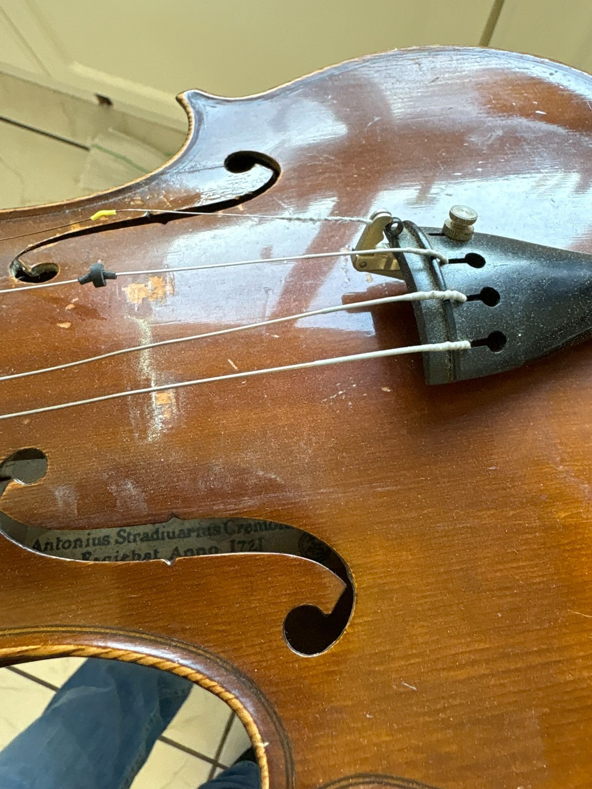 Stradivarius Mirecourt 4/4 violin mid 20th century made in France