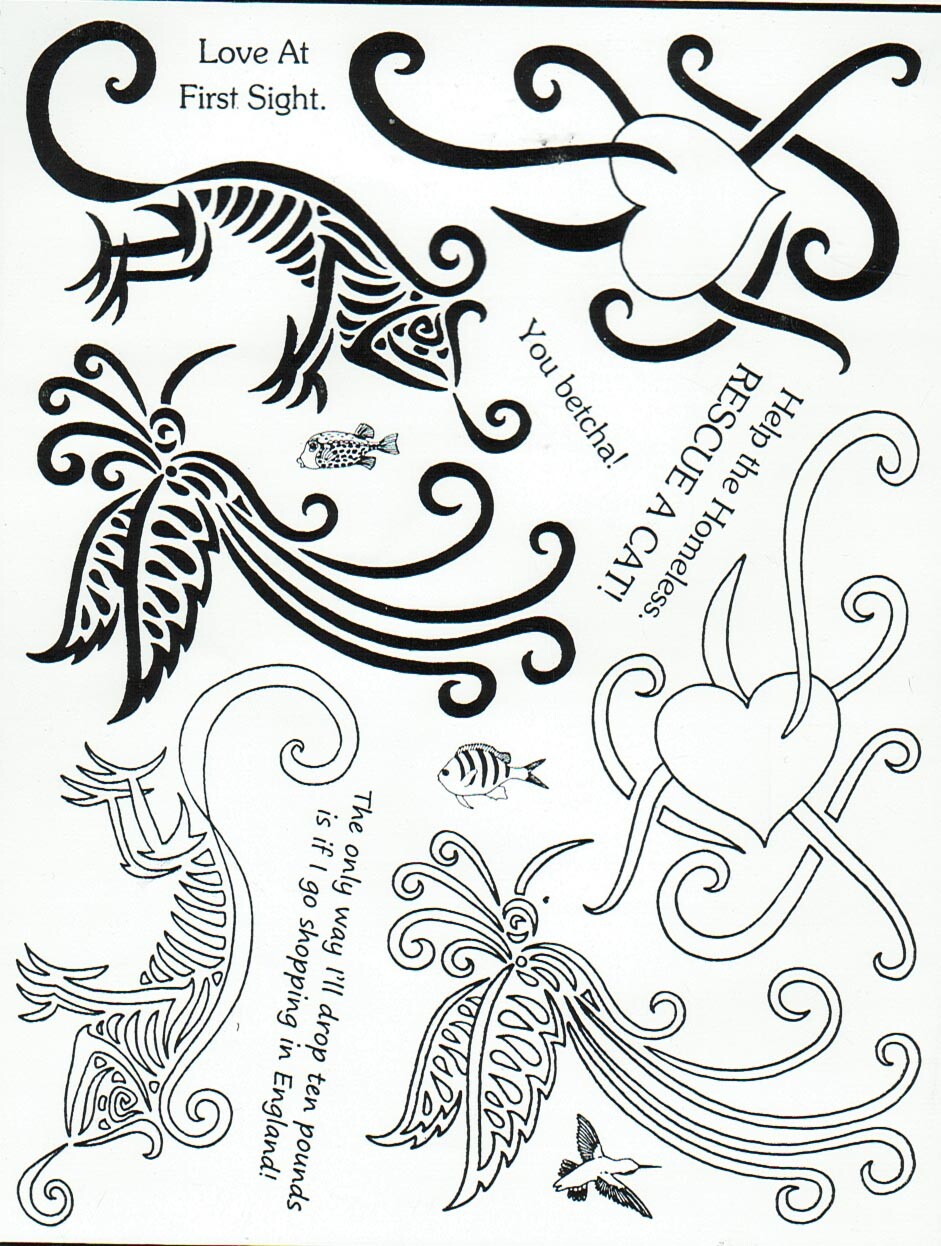 Unmounted Rubber Stamp Plate, Unmounted/Uncut Pink Rubber Stamps