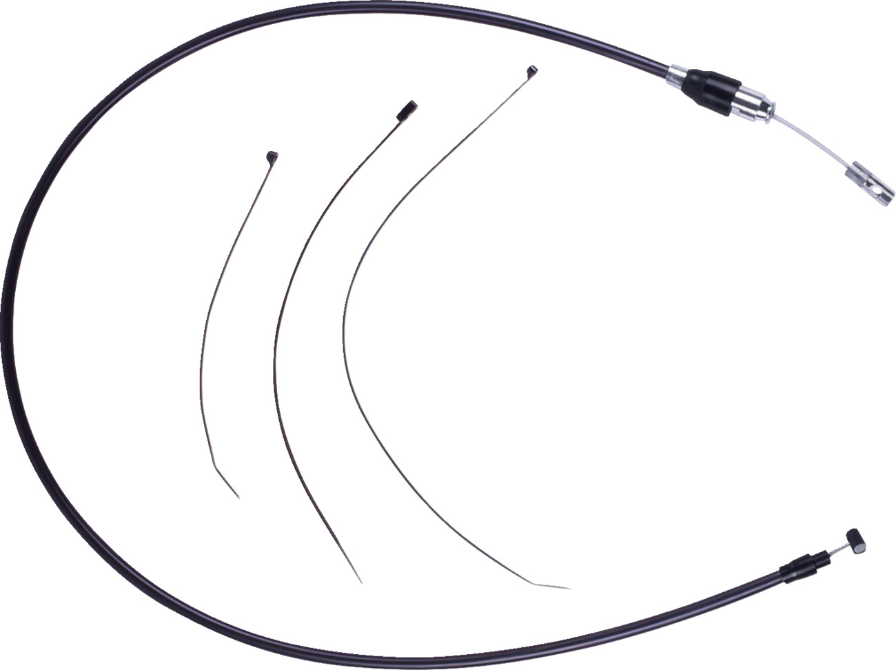 DRAG SPECIALTIES Quick Connect Clutch Cable - Upper - 46" - Black/Black