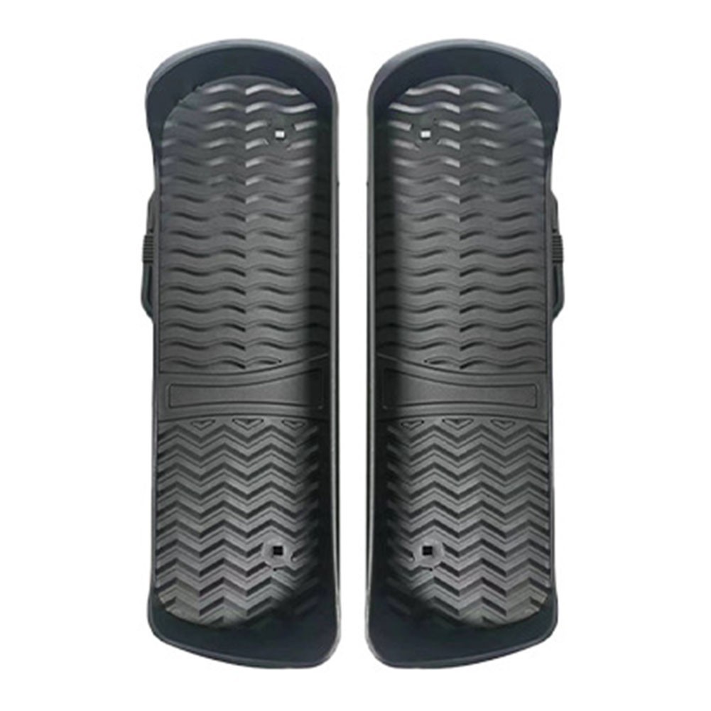 Sleek Black Grey Elliptical Foot Pedals Compatible with Exercise Machines