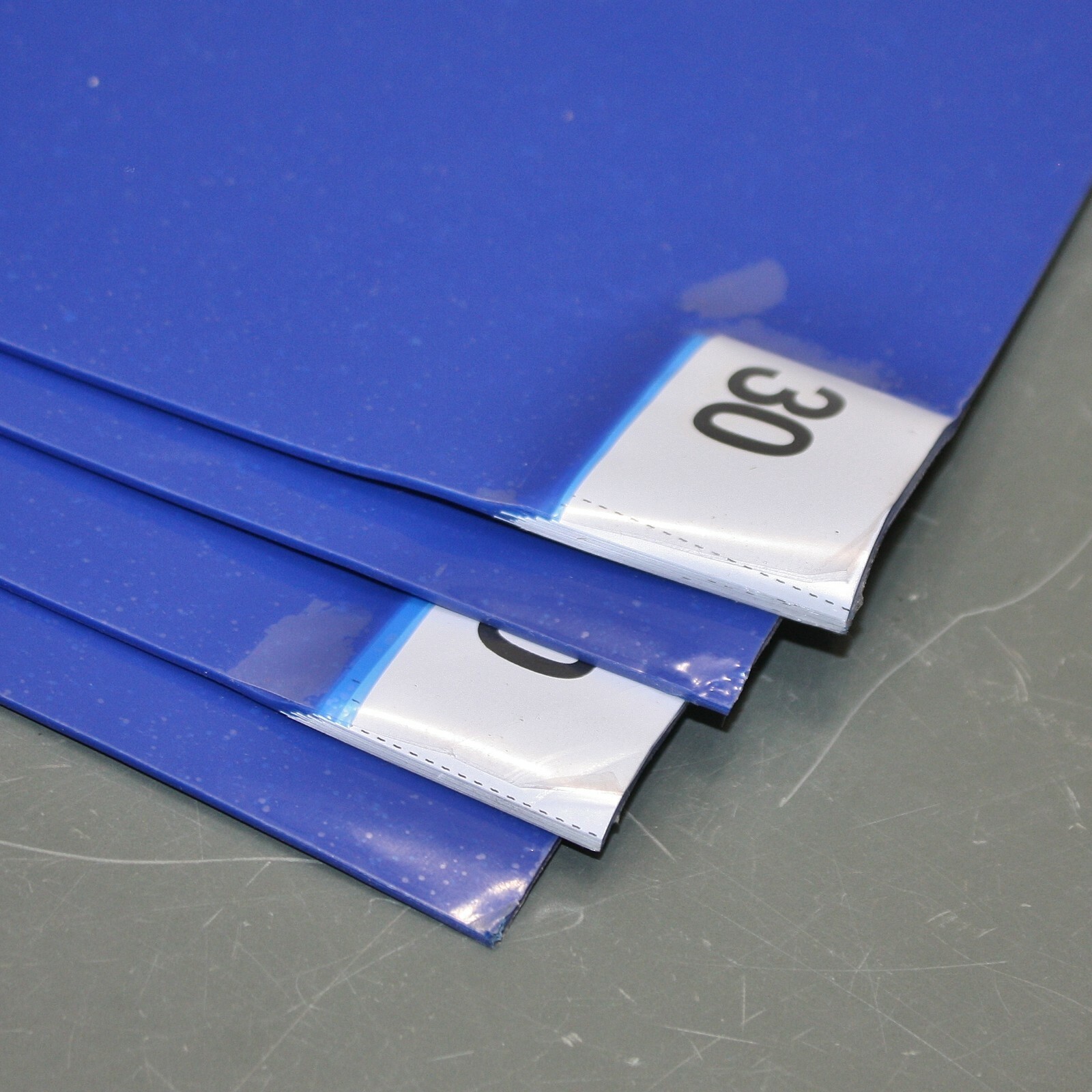 (120) Condor Blue Disposable Tacky Mat 31AN12, 18" W x 36" L, Antistatic PE Film