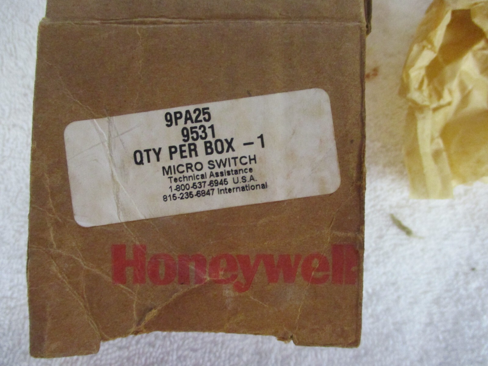 NIB Honeywell MICRO SWITCH Limit Switch 9PA25 #1