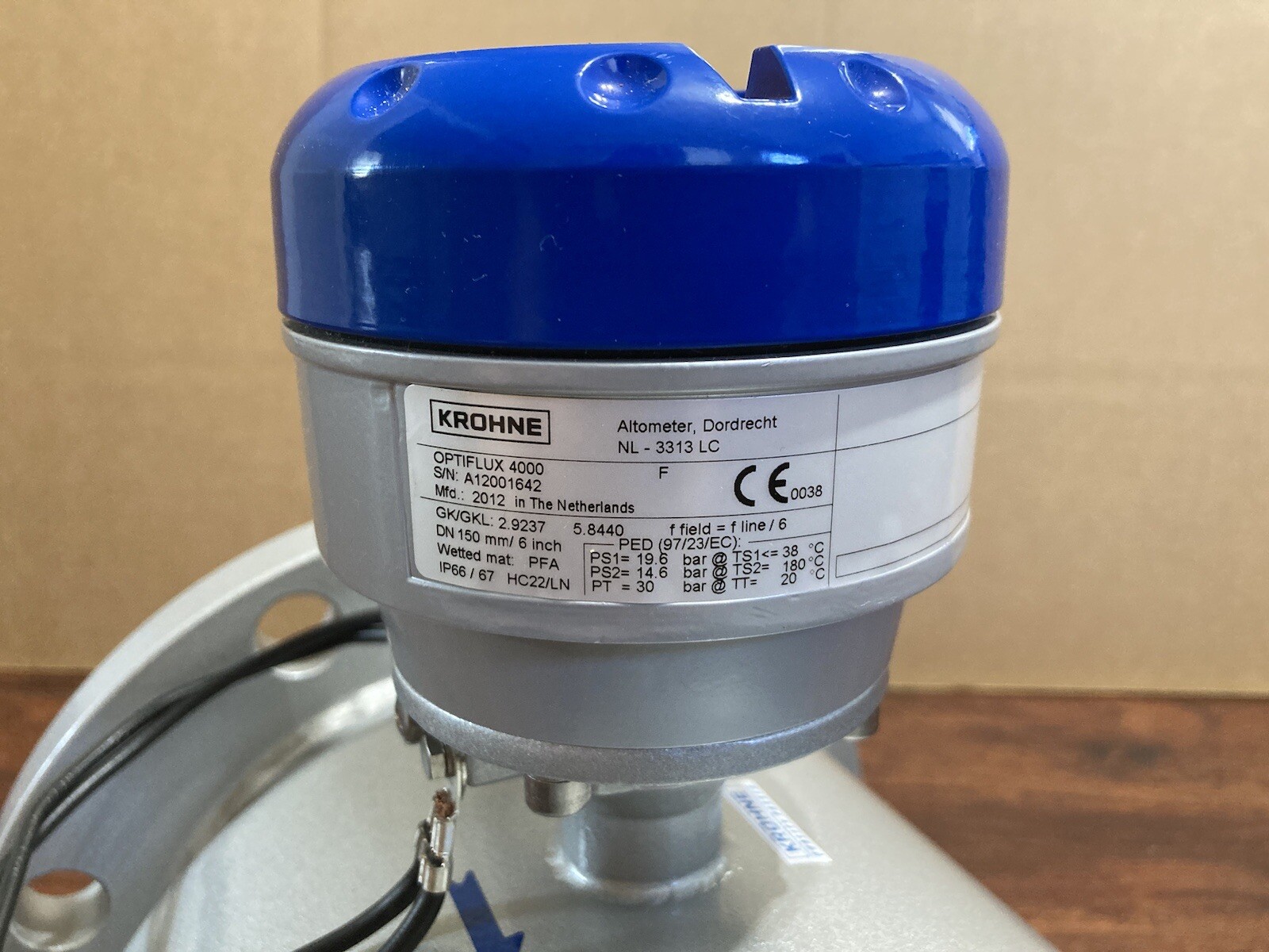 Krohne Optiflux 4000 Electromagnetic Flow Sensor DN 150mm 6”