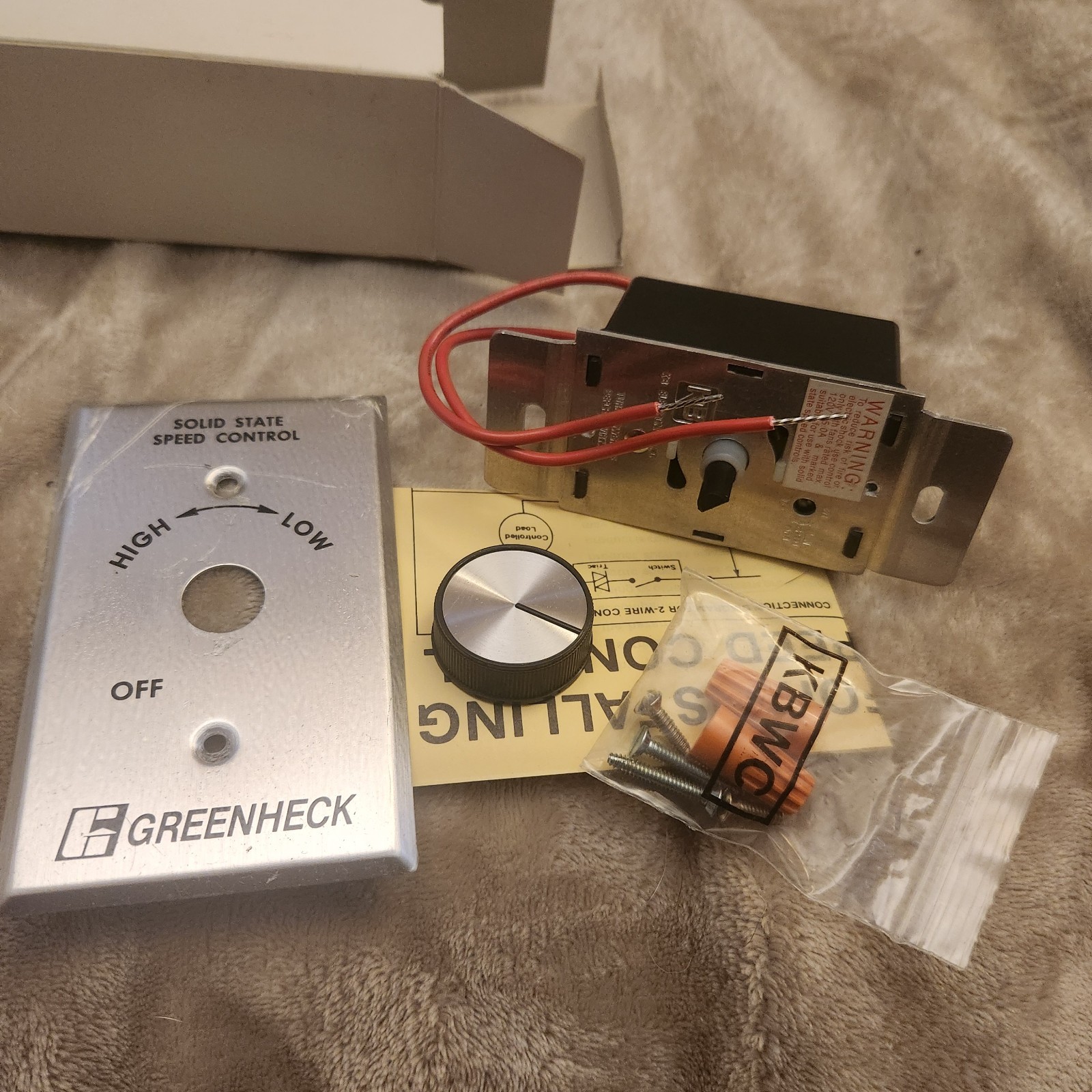 Solid State Motor Speed Control Model KBWC-15K 120 VAC - Qwik Ship!