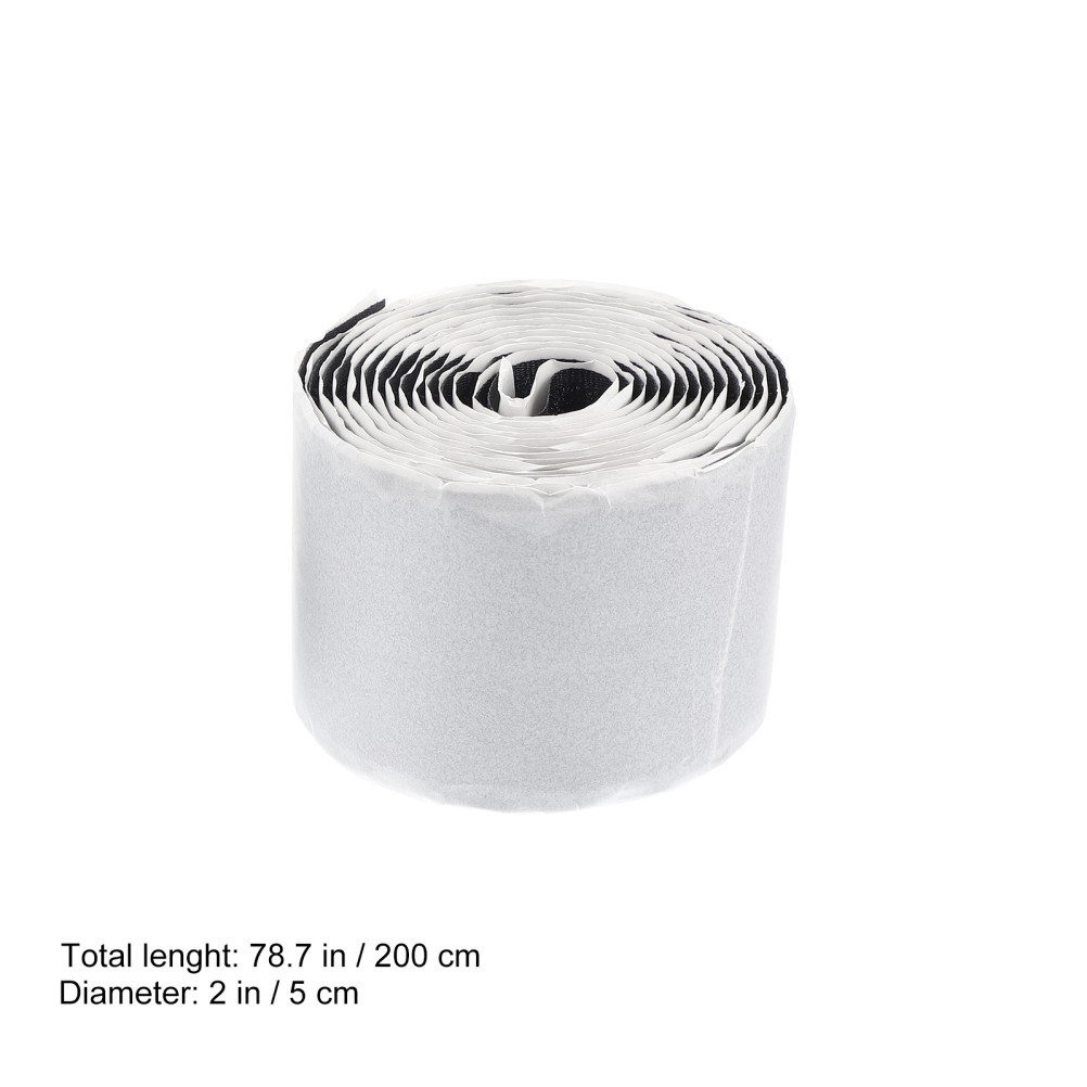 2 Sets Durable White Nylon Hook and Loop Tape for Guitar Effect Pedal