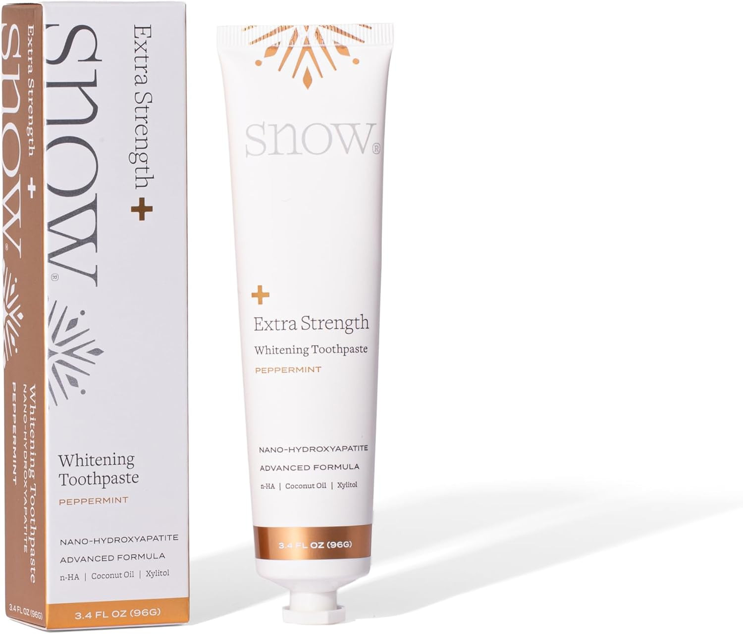 SNOW Extra Strength Teeth Whitening Toothpaste | Nano-Hydroxyapatite Xylitol and