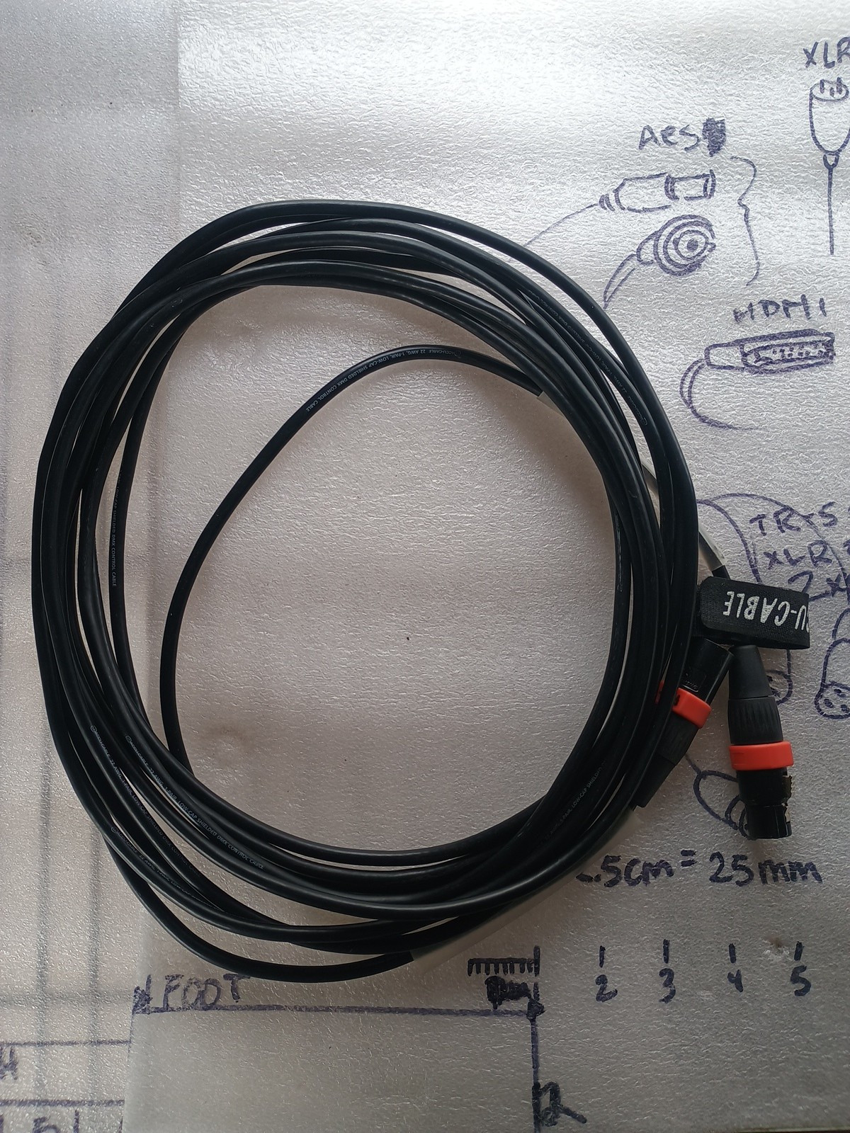 Accu-Cable 3-Pin DMX Cable 25' Ft
