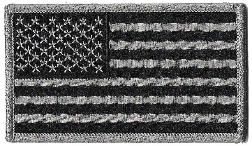 USA - American Flag Subdued Grey Black Patch NEW