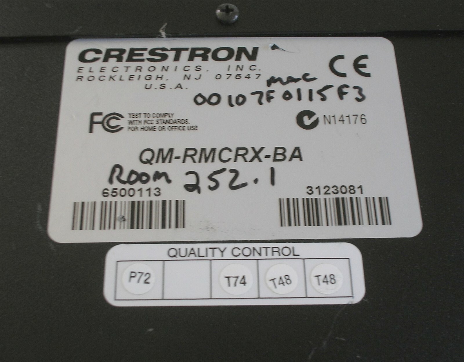 Crestron QM-RMCRX-BA QuickMedia Media Controller Receiver - Guaranteed Working