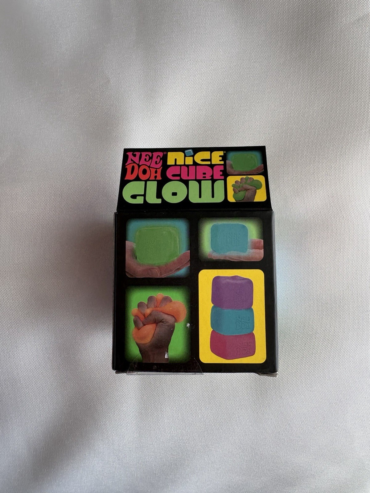 Viral Nee Doh Blue Nice Cube Glow in the Dark