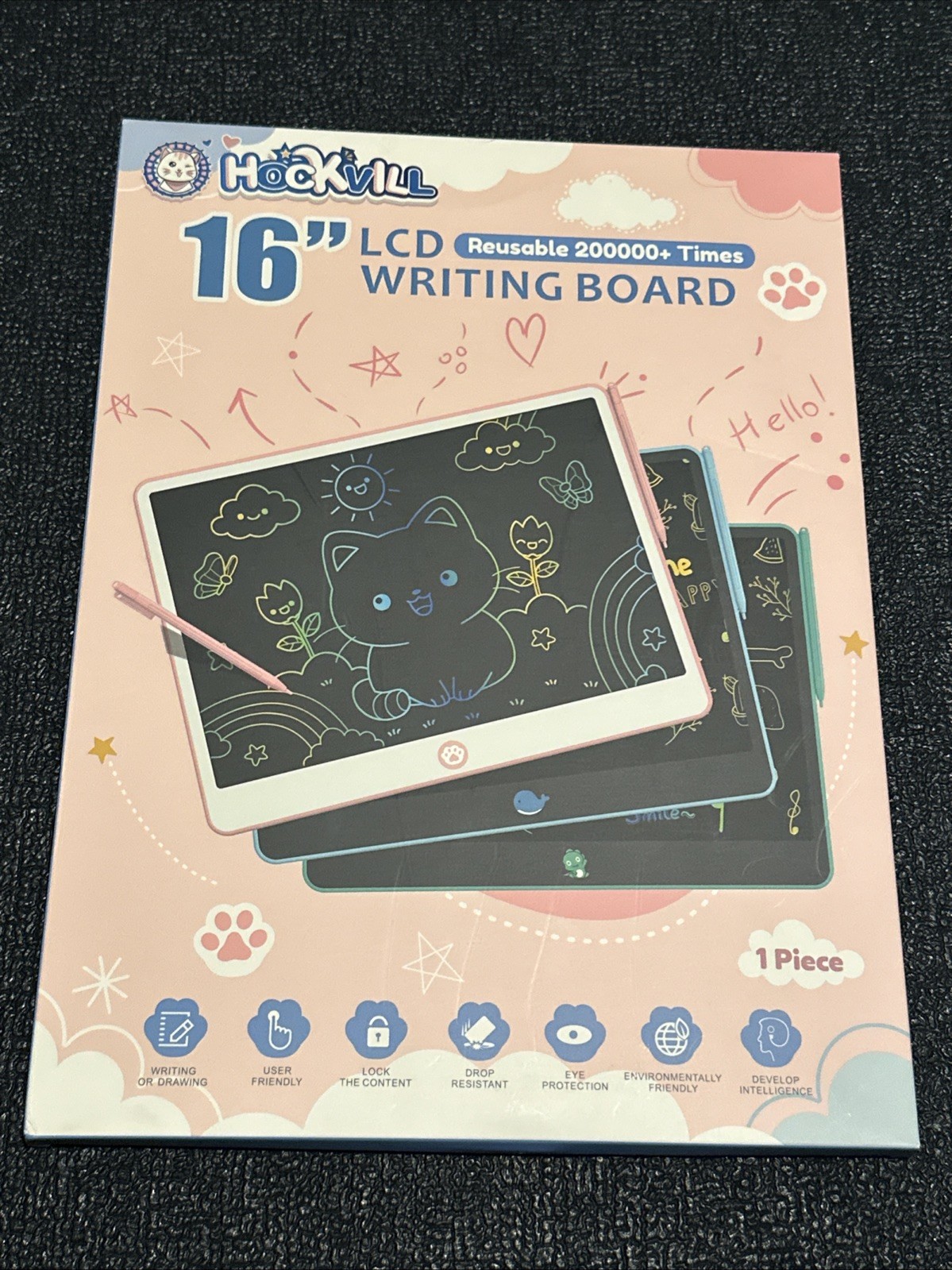 LCD Writing Tablet for Kids 16 Inch, Toys for Girls & Boys Drawing Pad - Green