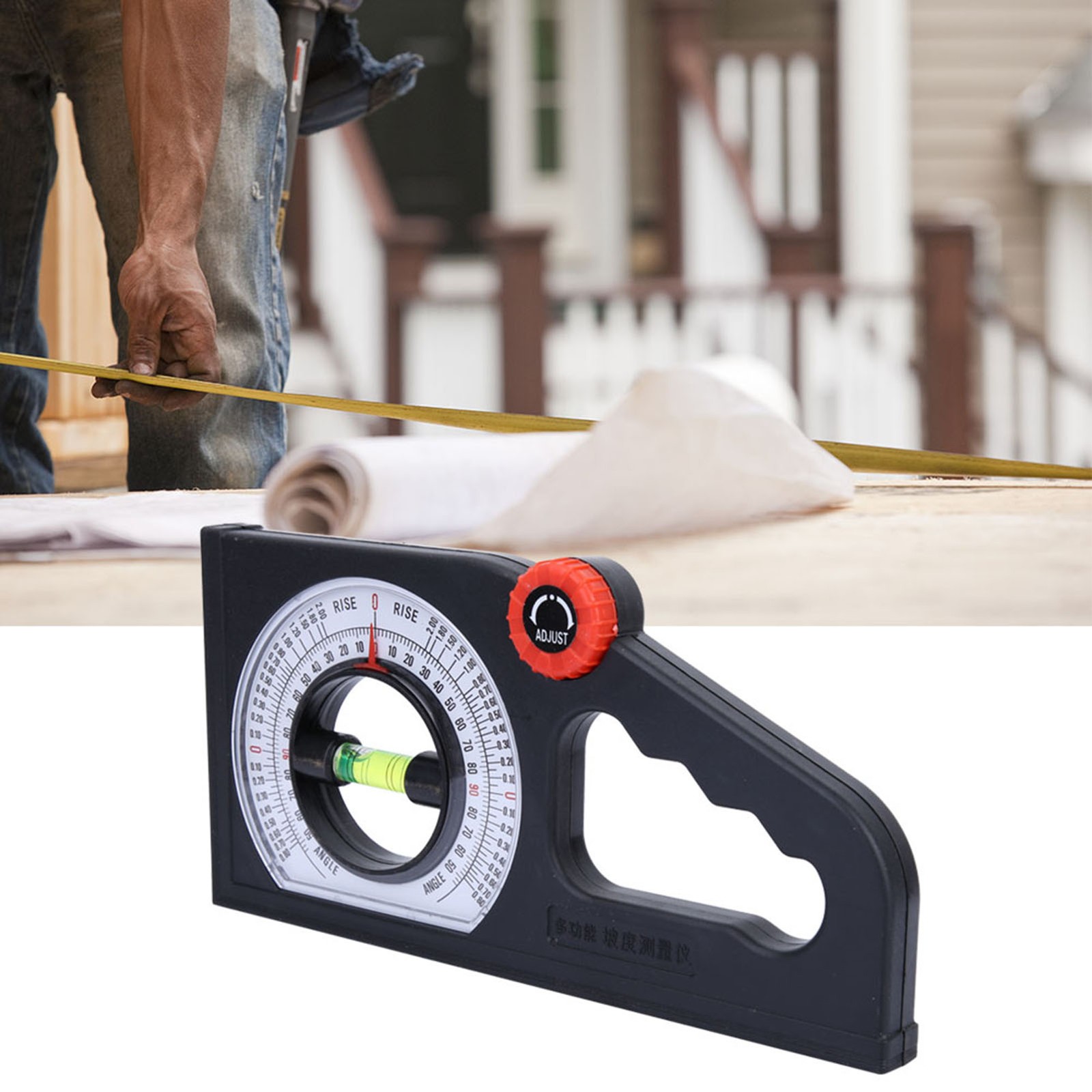 ABS Engineering Slope Level Meter Angle Measuring Scale Tool Without Magnetism