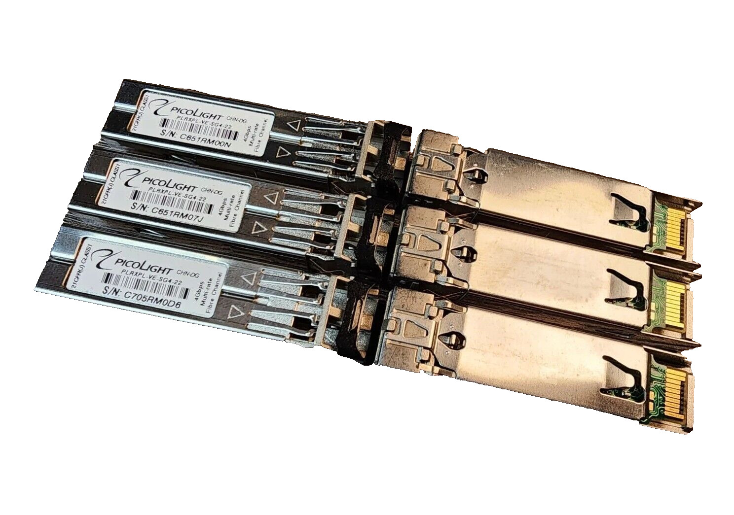 LOT OF 6 PicoLight PLRXPL-VE-SG4-22 4Gbps Multi-Rate CH Transceiver, CHN-DG
