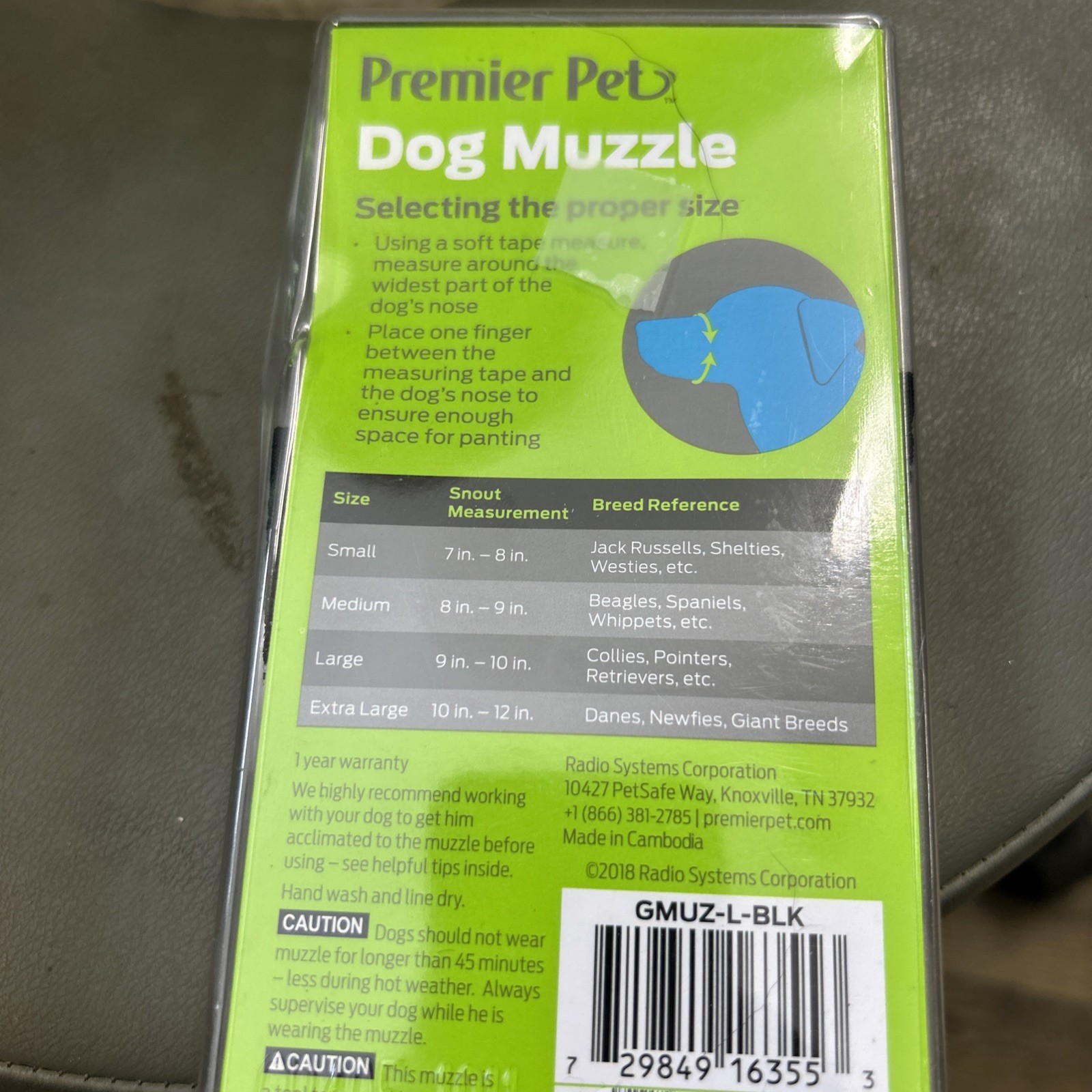 Premier Pet Dog Muzzle for Medium Dogs-Allows Panting Adjustable