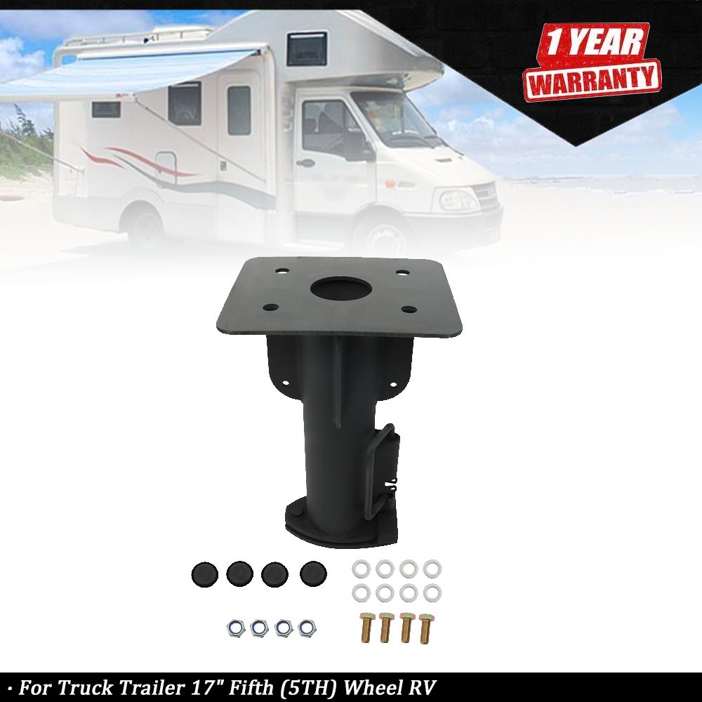 17" Fifth (5th) Wheel RV to Goose Neck Adapter Hitch Fit For Truck Trailer