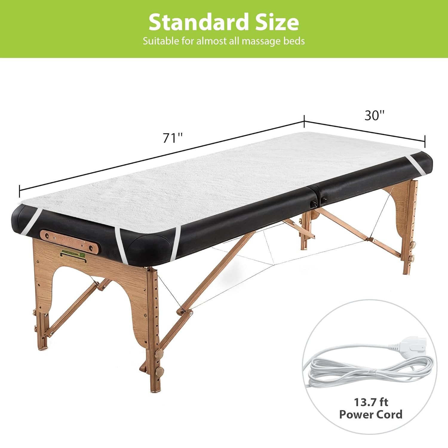 Massage Table Warmer Heating Pad Professional SPA Massage Bed Warmer with Timer,