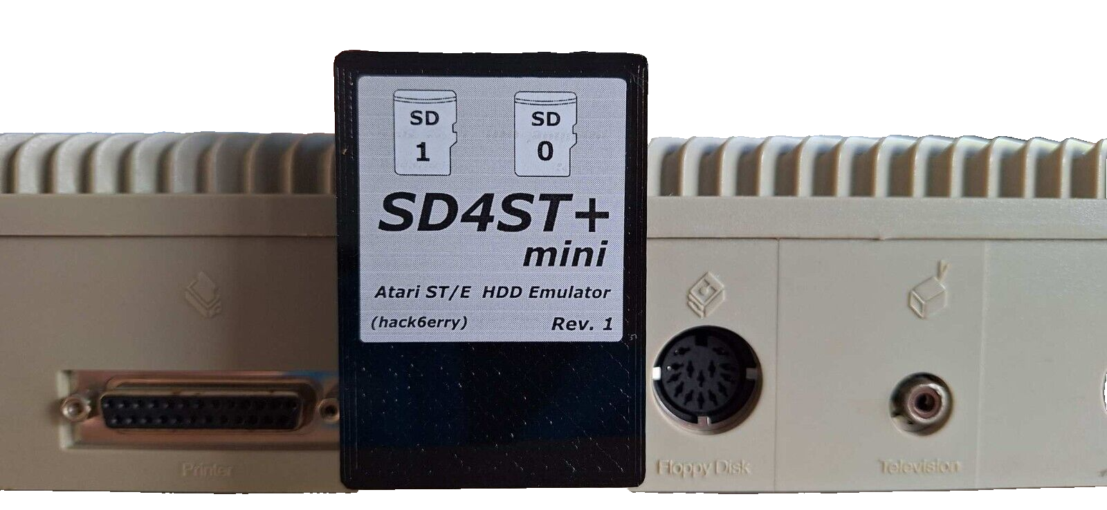 SD4ST+ Mini hard disk drive HDD for Atari ST STE 2x micro SD card + RTC