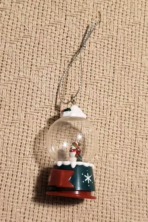 Mini Julia Snow Globe Ornament 2.5 Inches Tall