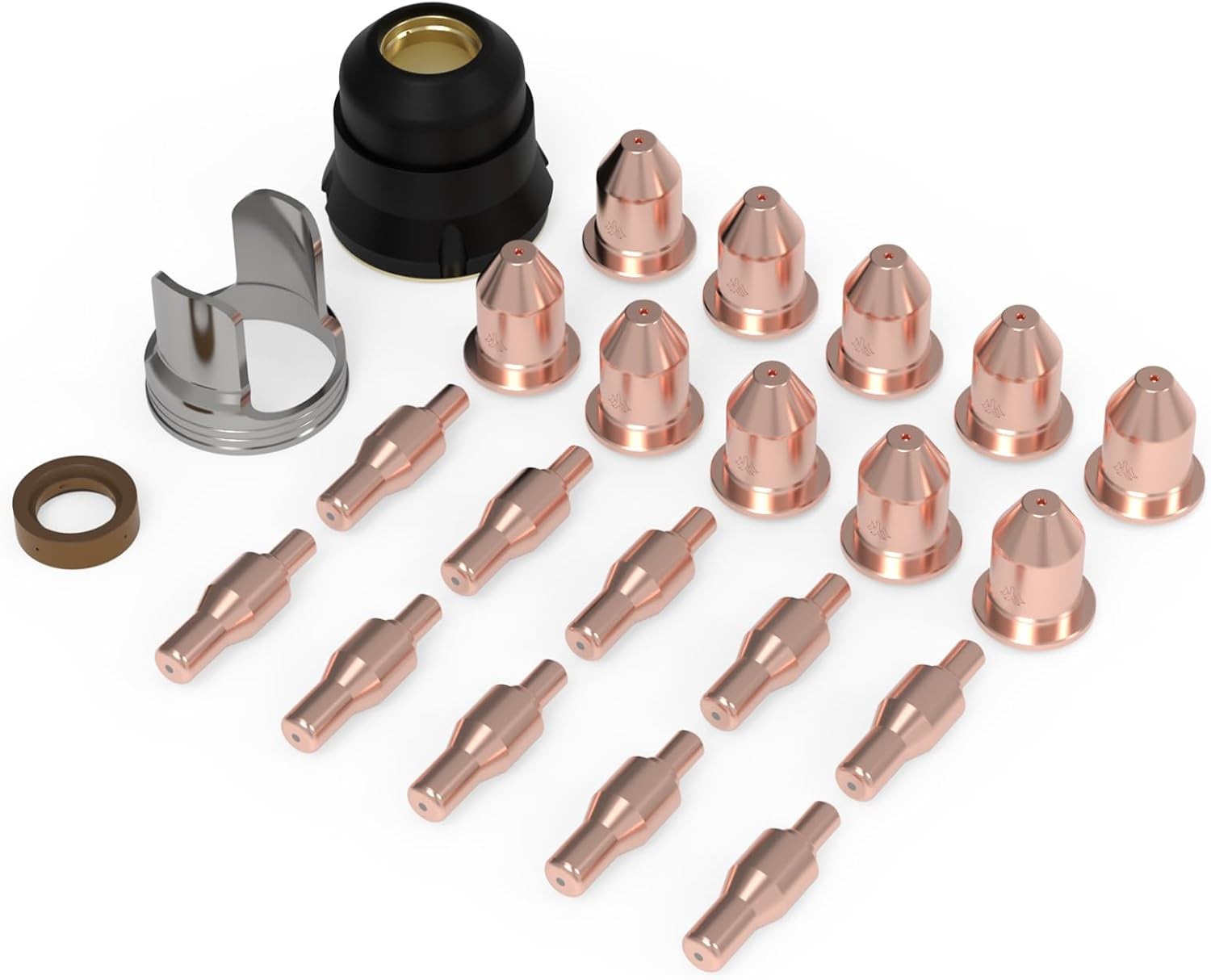 23pcs Plasma Cutting Torch Consumables Sets Tip Electrode for IPL50 Plasma
